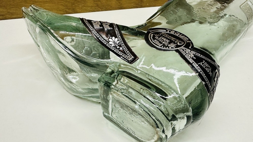 Texano Tequila Clear Glass Cowboy Boot Bottle (Empty)