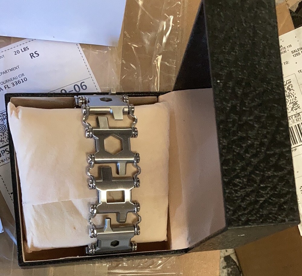 OPEN BOX  Stainless Steel Multi Tool Bracelet