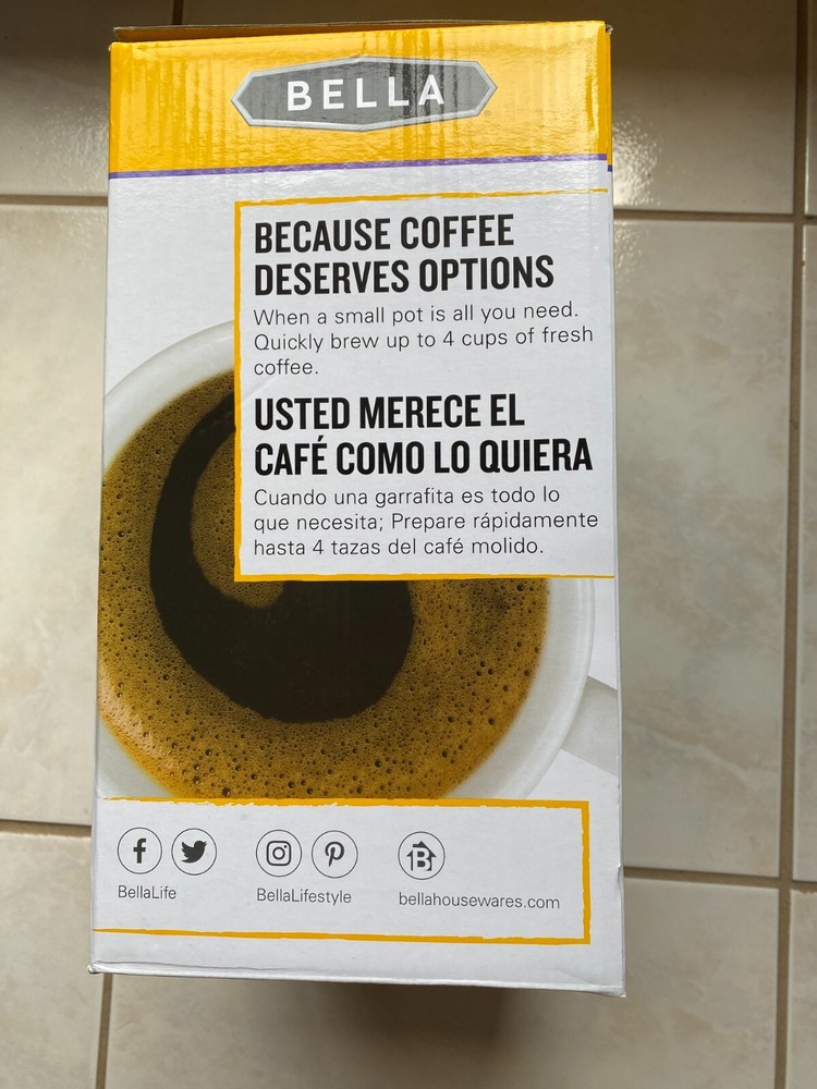 Bella 4 Cups Drip Coffee Maker