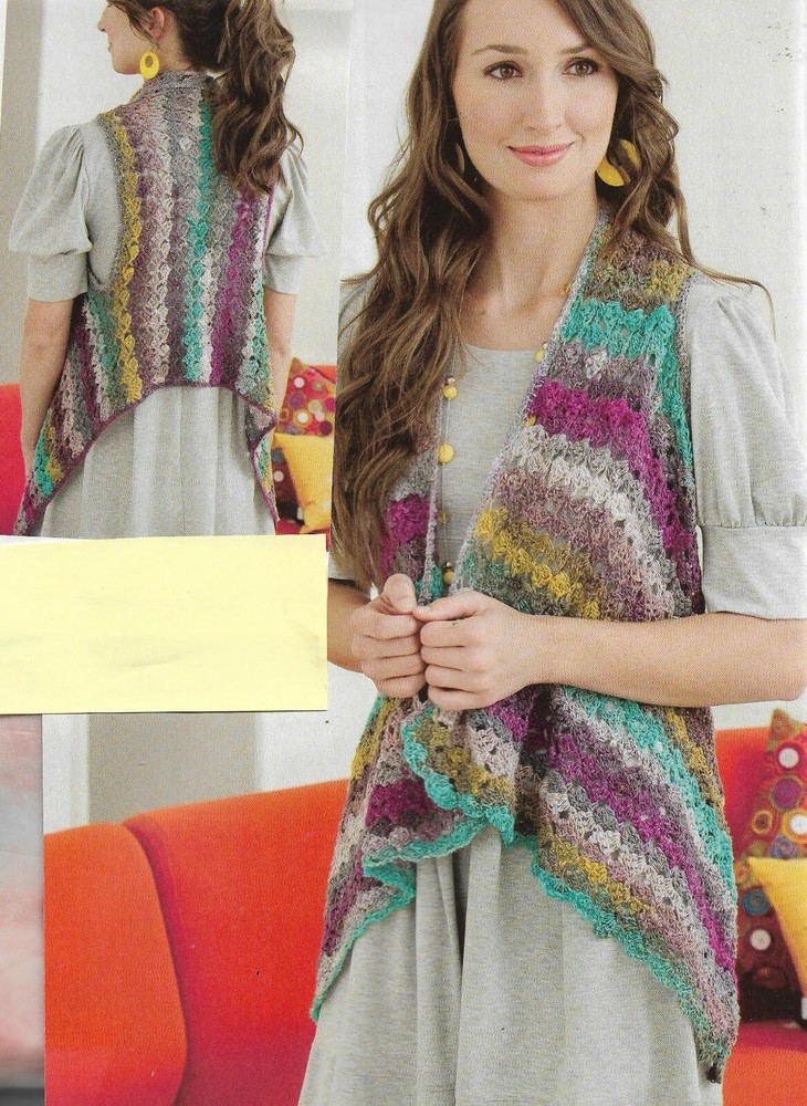 LIGHT LAYERS VEST 2 SIZES WOMEN'S CROCHET PATTERN INSTRUCTIONS
