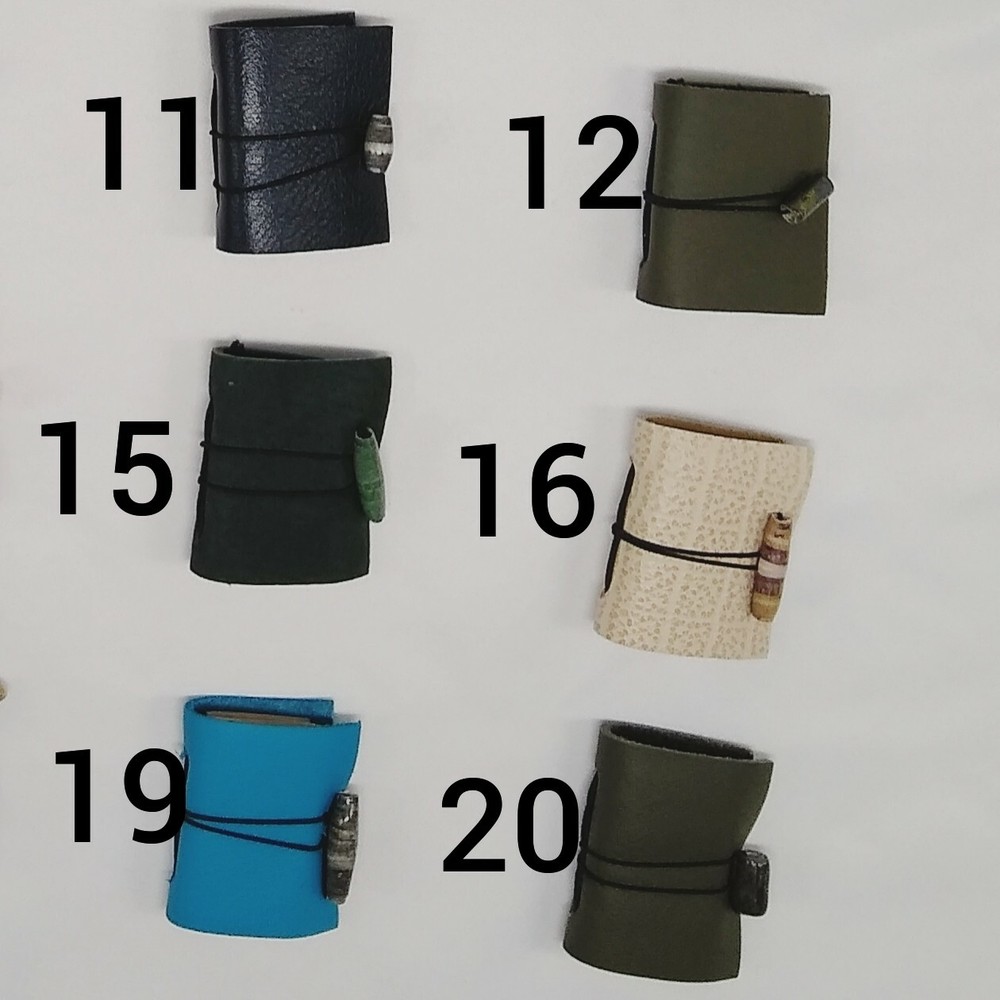 Miniature Leather Journal, Small Softcover Notebook, Tiny Handmade Diary