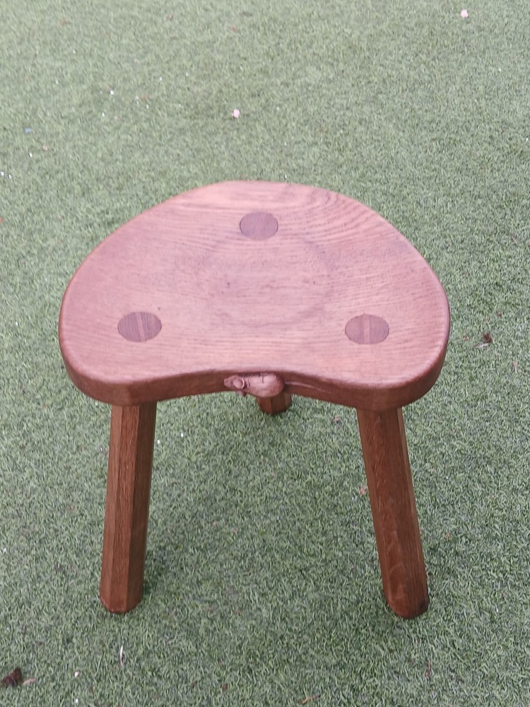 Robert Thompson 'The Mouseman' Stool Pre 1930s Vintage