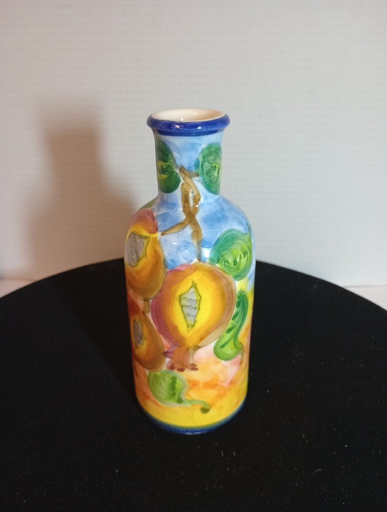 hand painted Grease vase AM Small 7 "
