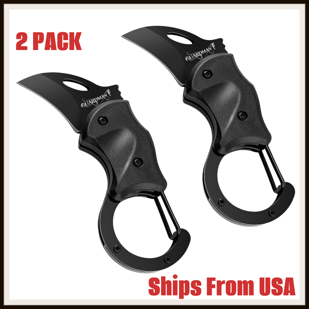 Pocket Knife Folding Box Cutter Survival Mini Sharp Blade 2 Pack Eagle Claw