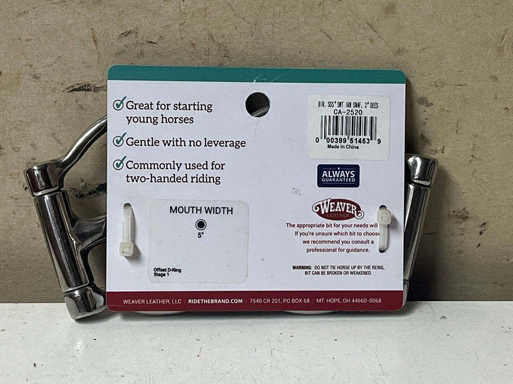 Weaver CA-2520 Offset D-Ring Bit