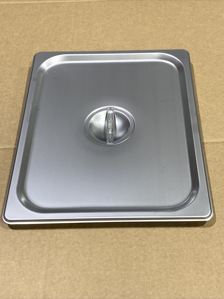 Winco SPSCH, Half-Size Solid Stainless Steel Steam Table Pan Solid Cover New