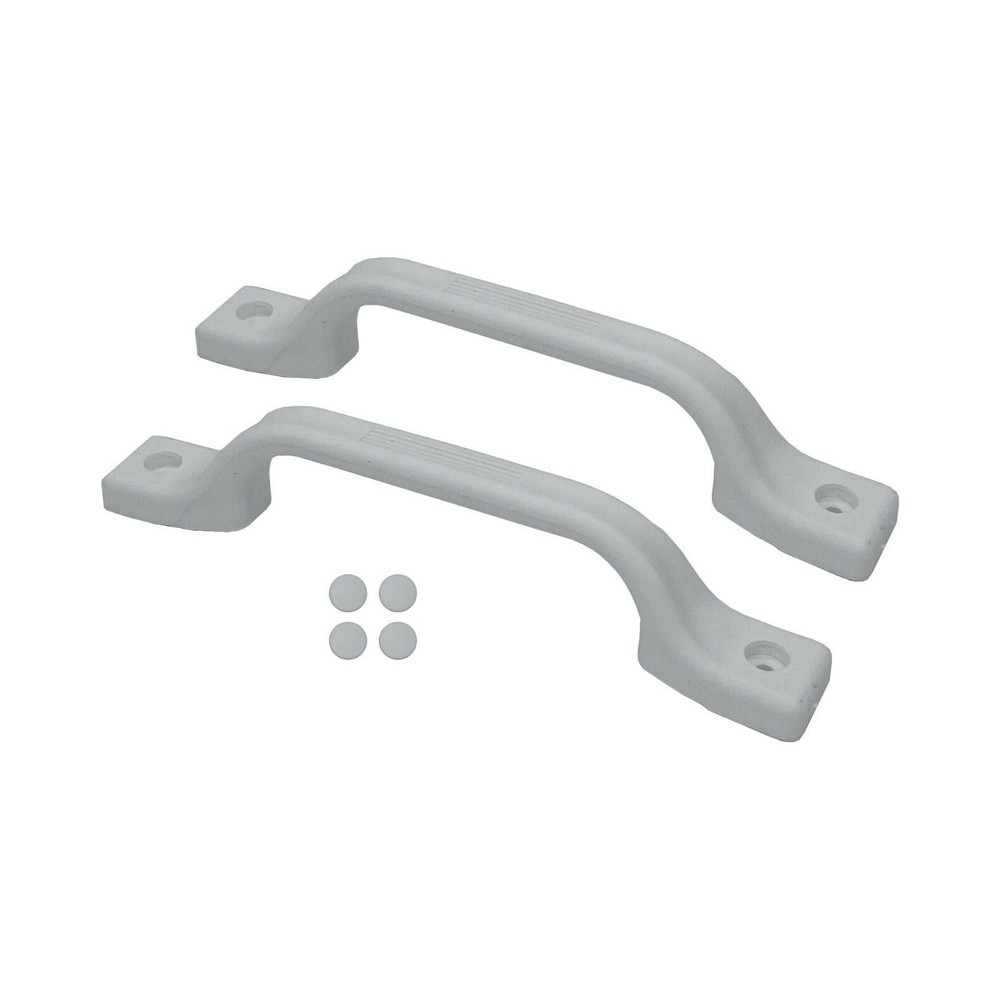 White Grab Handle RV Boat Auto Truck Marine Jet Ski 9-1/4" Assist Handle -2 Pack