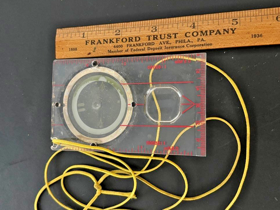 SILVA TYPE COMPASS Map Reader Field Hiking Camping Lanyard