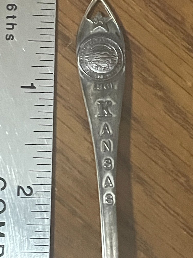 STERLING SILVER KANSAS Souvenir Spoon 9 g