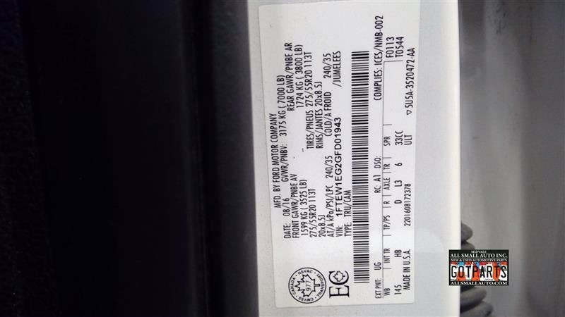 F150 2016 Speedometer 190955