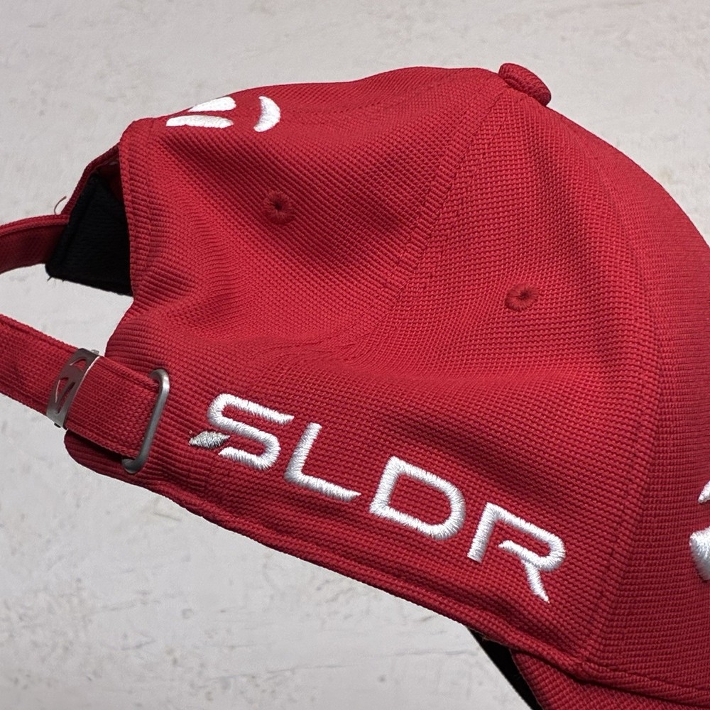Taylormade Golf Hat Red SLDR Tour Preferred Adjustable Cap