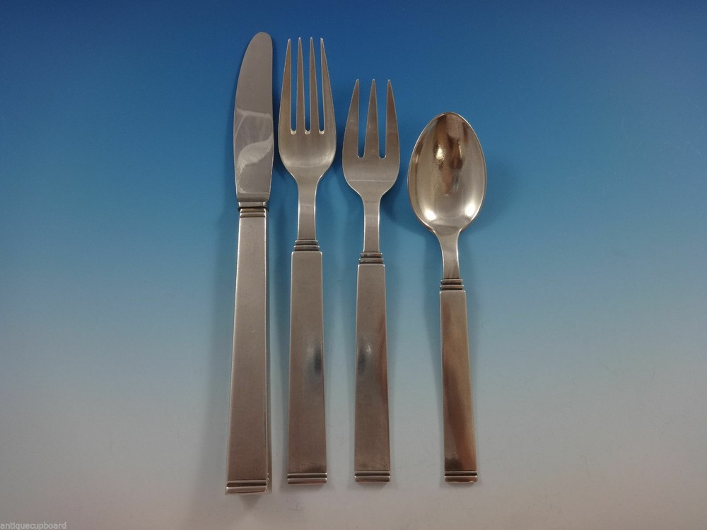 Funkis III by W & S Sorensen Danish Sterling Silver Regular Size Setting(s) 4pc