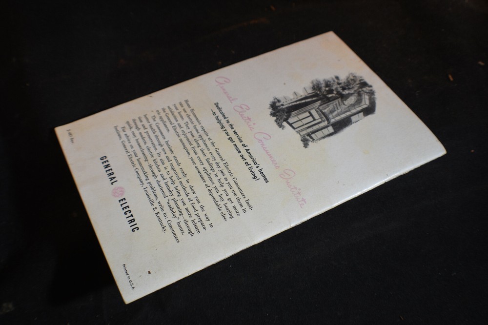 Ca 1948 All About Your New GE Refrigerator & Warrantee