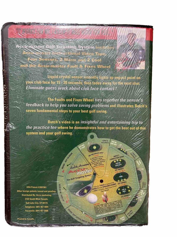 Butch Harmon : Accu-Master The Golf Targeting System , New Sealed