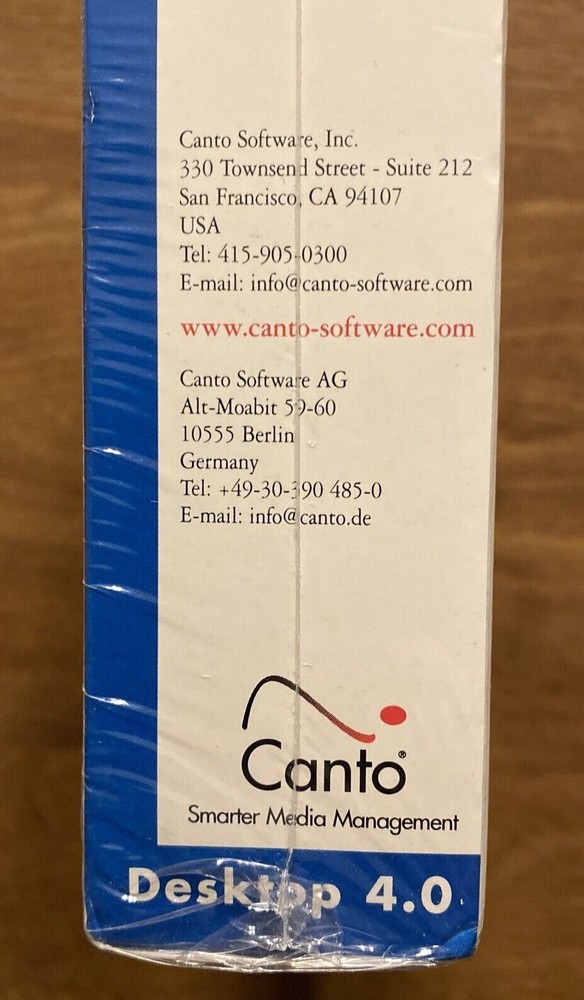 Canto Cumulus Media Management System Software Desktop 4.0 Windows 95 NT Mac A8