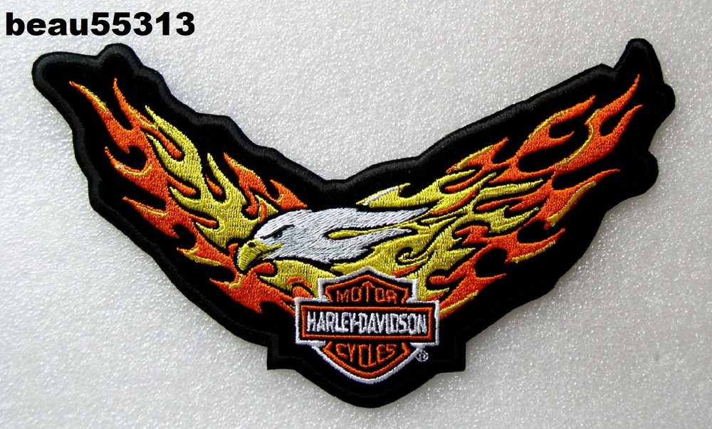 ⭐"LARGE" HARLEY DAVIDSON BAR & SHIELD WING EAGLE VEST JACKET PATCH