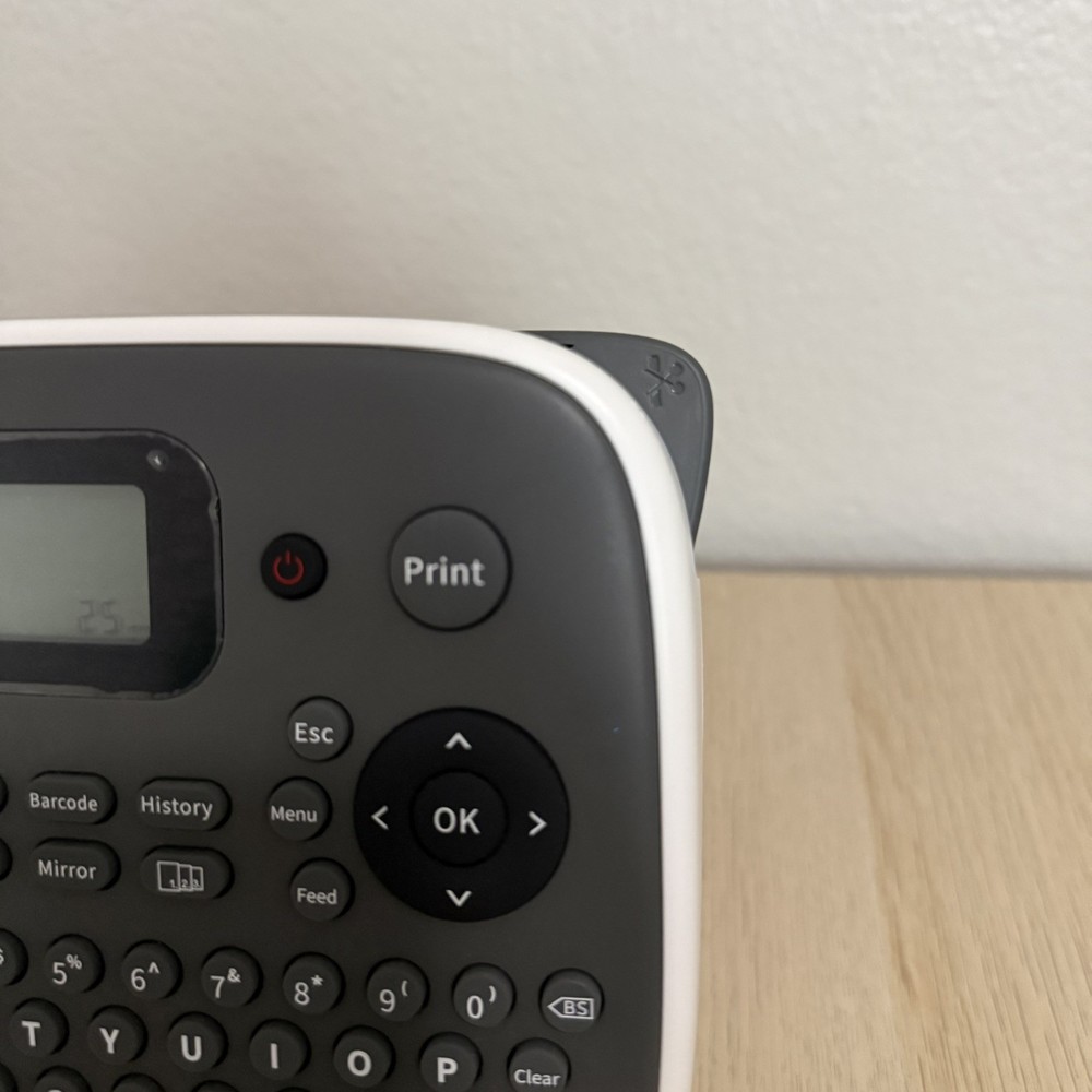 Desktop Label Maker Waterproof-Labels, D210S Label Maker Machine Gray