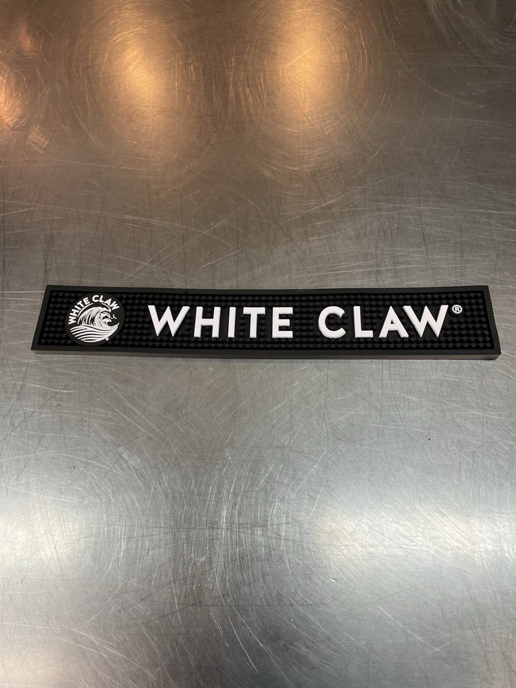 White Claw Hard Seltzer Rail Bar Mat New
