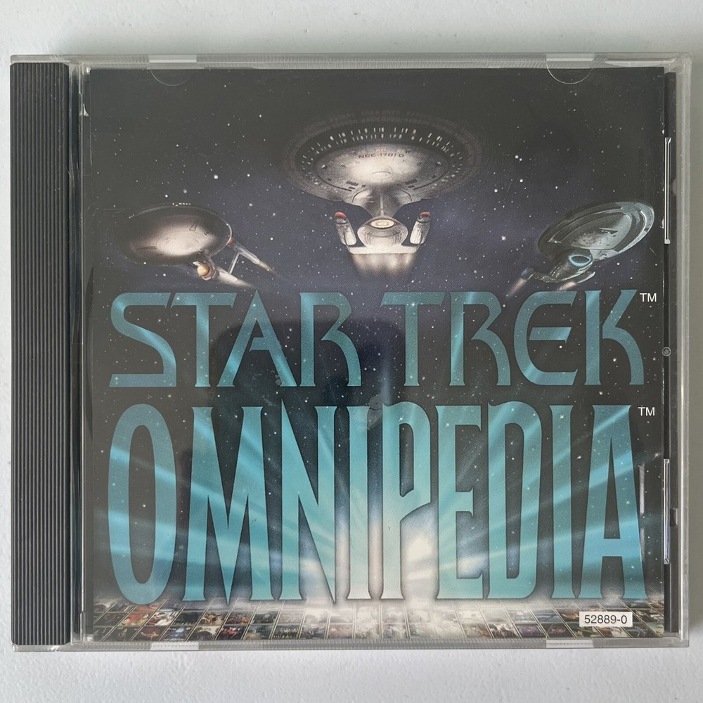 Star Trek Omnipedia Software For Windows CD-ROM 1995 Simon & Schuster