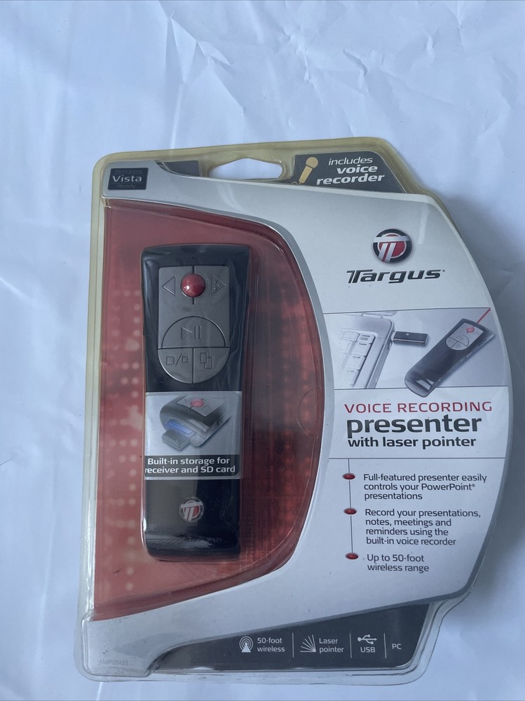 Targus Voice Recording Presenter with Laser Pointer NEW sealed