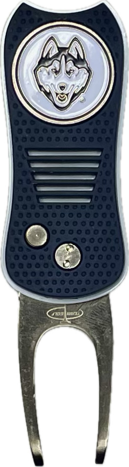 NCAA UCONN Huskies Switchblade Golf Divot Tool (Navy/White)