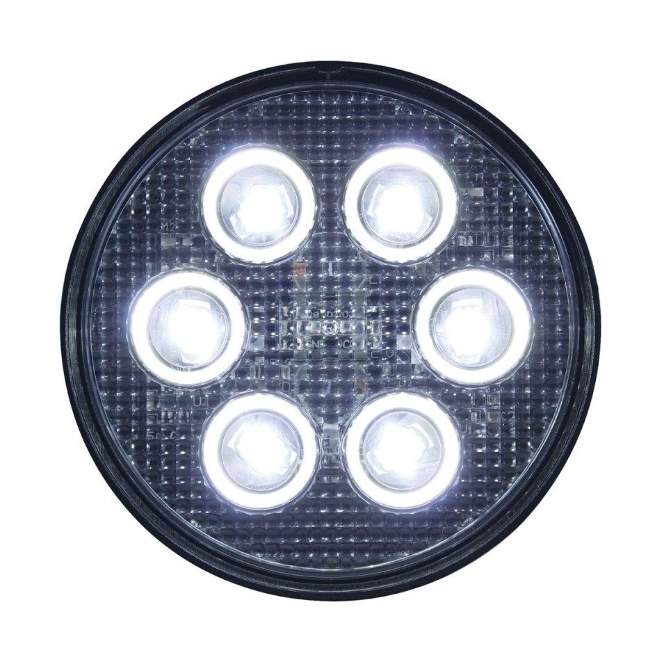 6 High Power 3 Watt LED Teardrop Work Light - Chrome
