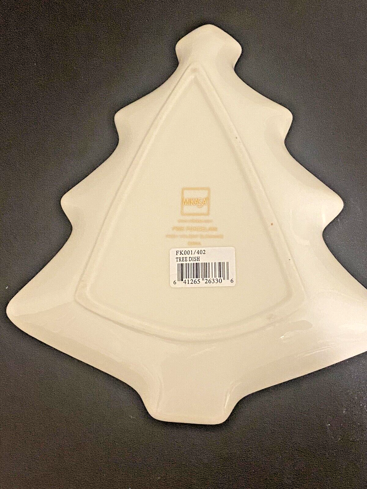 NEW Mikasa Holiday Elegance Tree Candy Dish