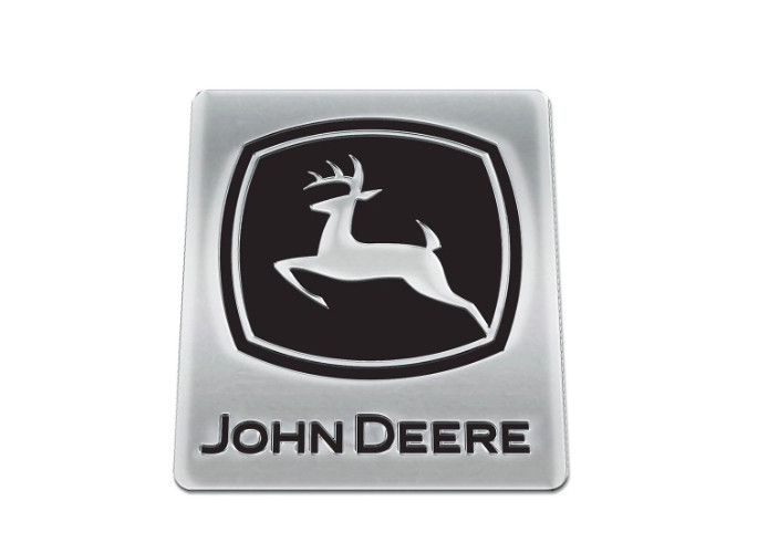 John Deere Black Logo Auto Emblem- LP79735