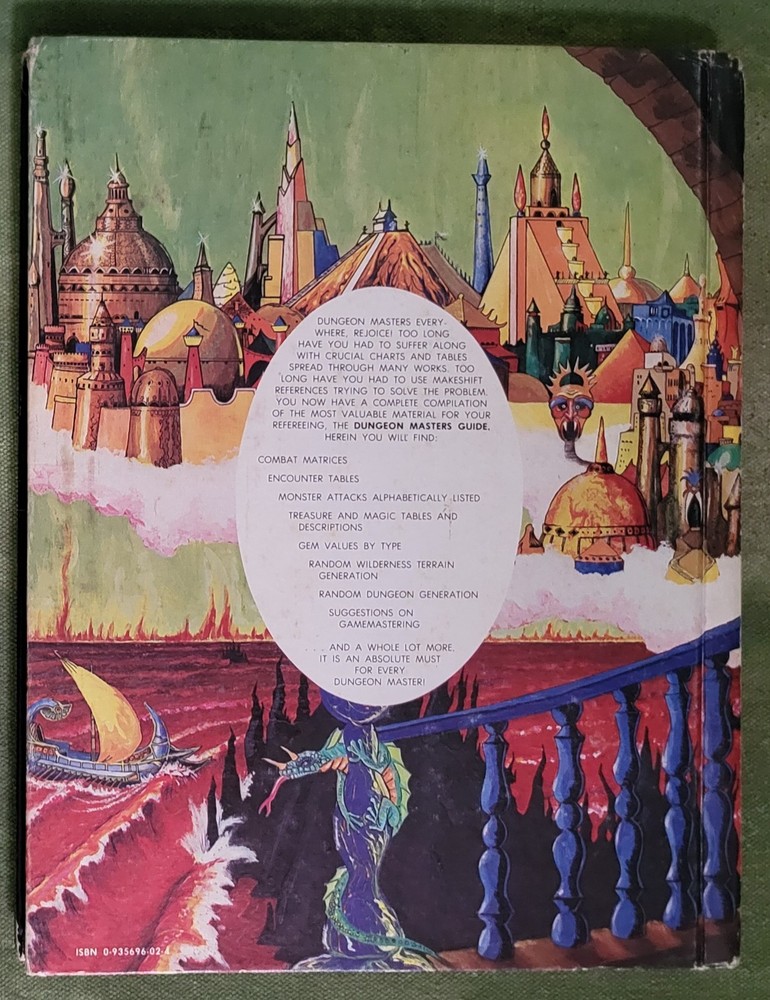 Dungeon Masters Guide 1st edition Advanced Dungeons & Dragons 5th Printing 1979