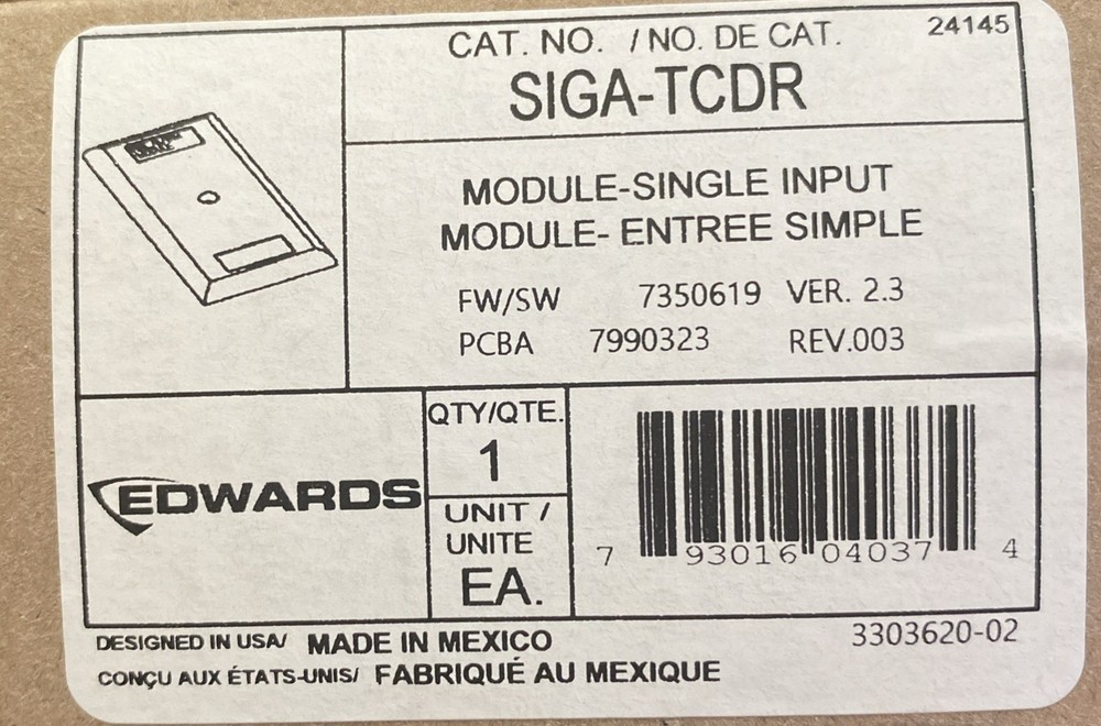 Edwards EST SIGA-TCDR Temporal Pattern Generator. Fire Alarm Module.
