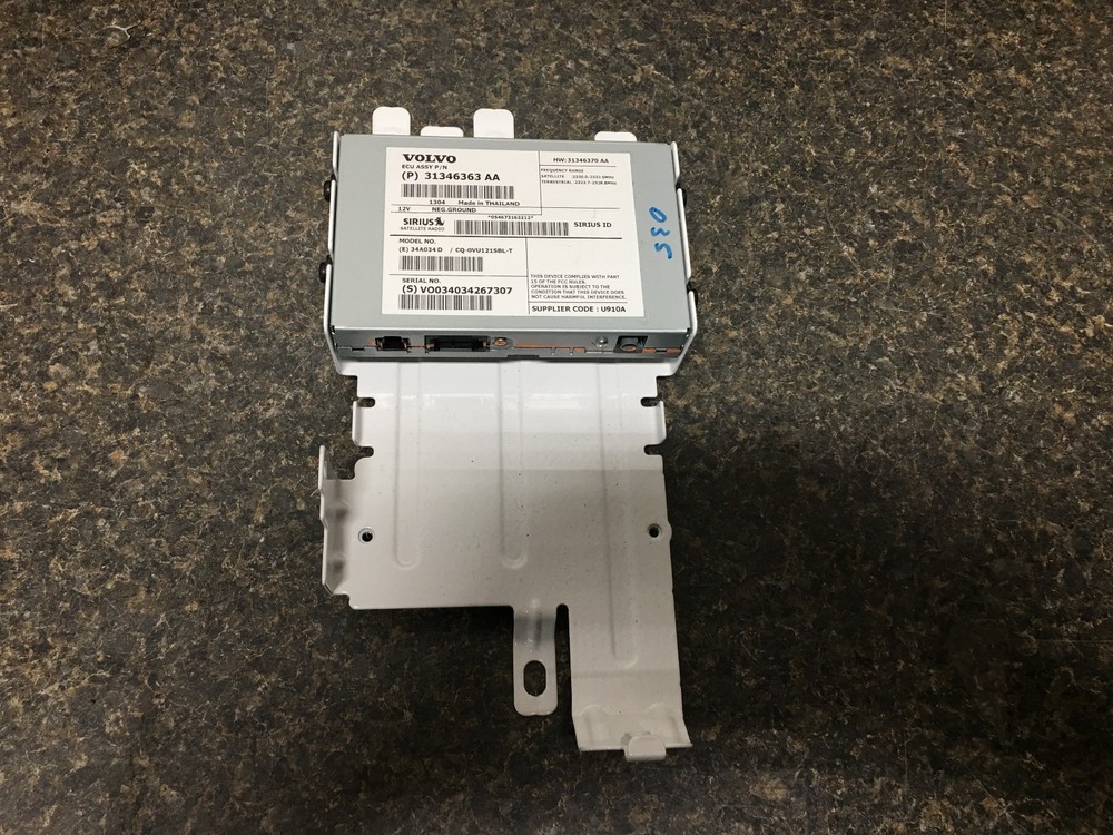 2011 2012 2012 2014 2015 VOLVO S60 SATELLITE ANTENNA RECEIVER MODULE 31346363