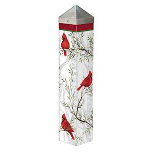Studio M 20" Art Pole Cardinals in Birch