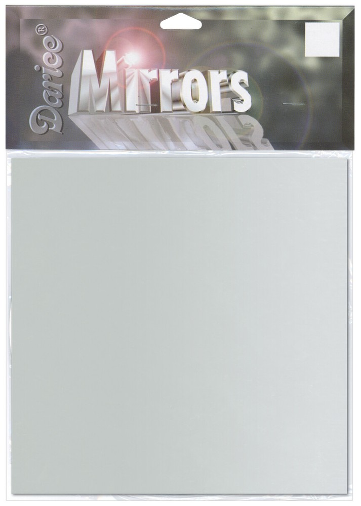 Square Glass Mirror 4 Inches 1Pkg