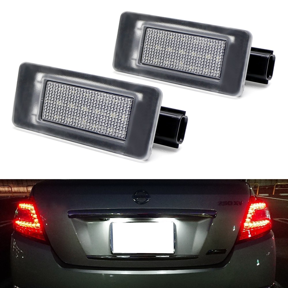 White Full LED License Plate Light For 19/20-up Nissan Altima Sentra Versa Rogue