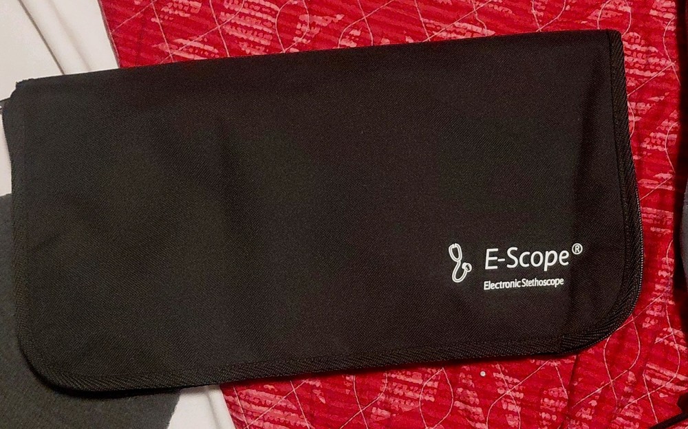 Cardionics E-Scope Electronic Stethoscope 718-7710 with Accessories and Case