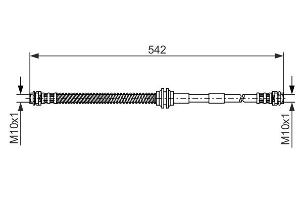 Brake Hose BOSCH 1987476325