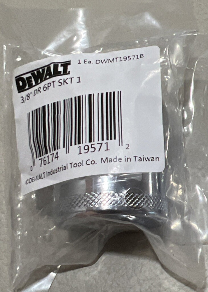 DeWalt 1" Socket 3/8 Drive 6 Point Chrome