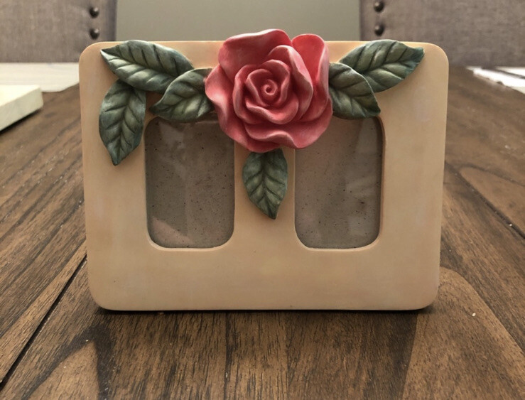Rose Floral Ceramic Picture Frame
