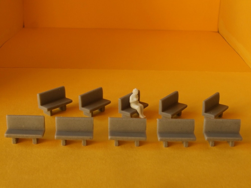 1: 87- H0 10 benches for modeling - Krea