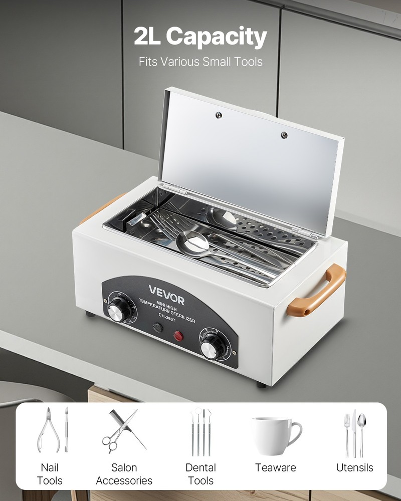 VEVOR High Temperature Autoclave Machine 2L High Temperature Cleaner Machine Box