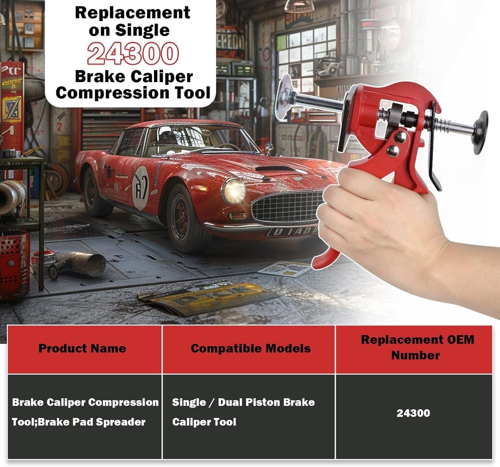 Disc Brake Pad Separator / Spreader Tool Single/Dual Piston Caliper Compression