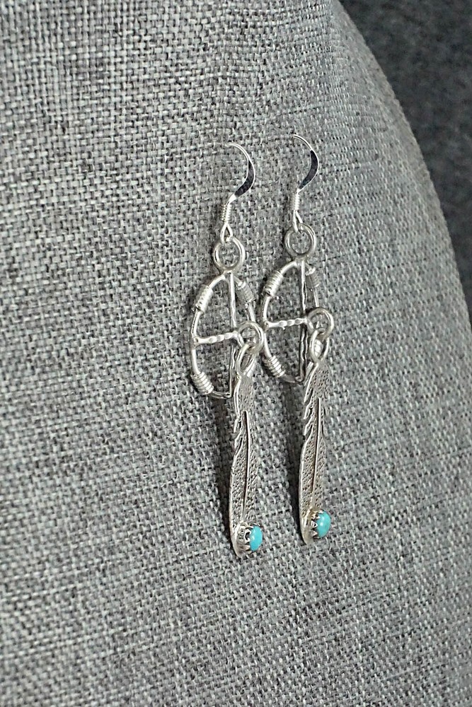 Turquoise & Sterling Silver Earrings - Sharon McCarthy