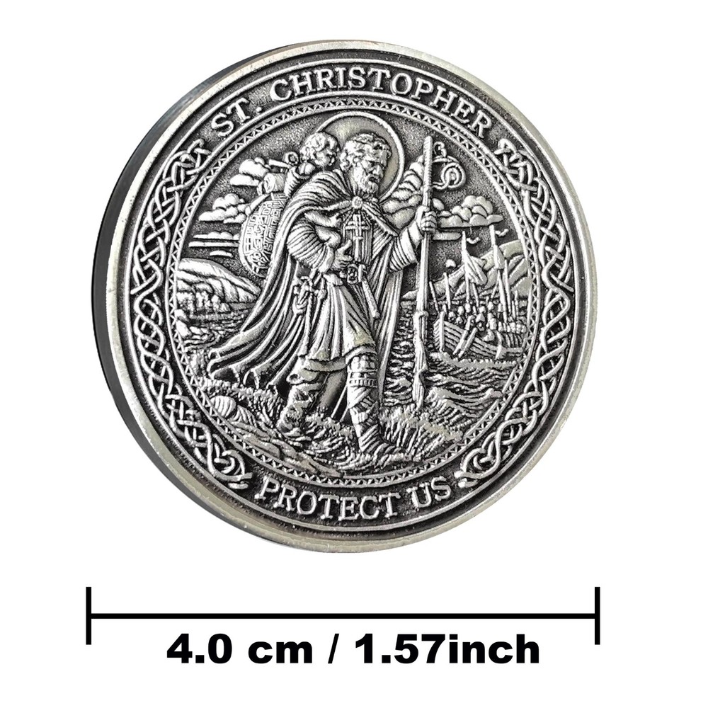 Saint Christopher Guardian Medallion: Divine Protector for Safe Travels