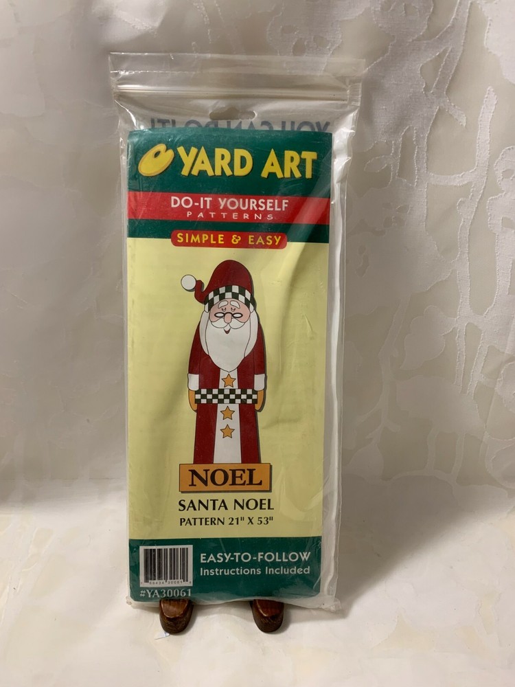 Yard Art Do-It Yourself Patterns Santa Noel Pattern Easy-To-Follow Instructions