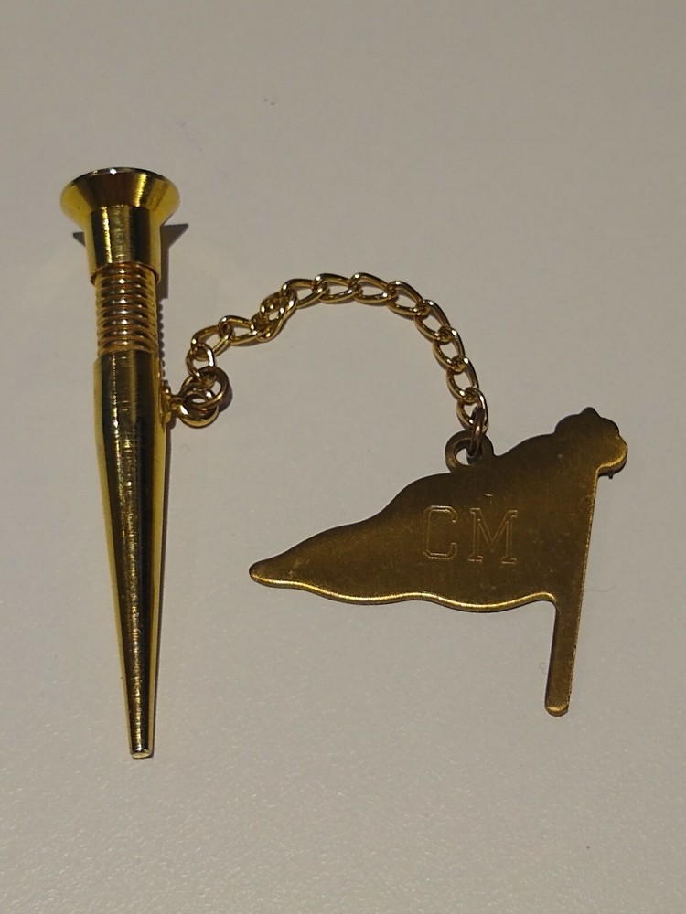 Metal Spring Golf Tee Inscribed CM