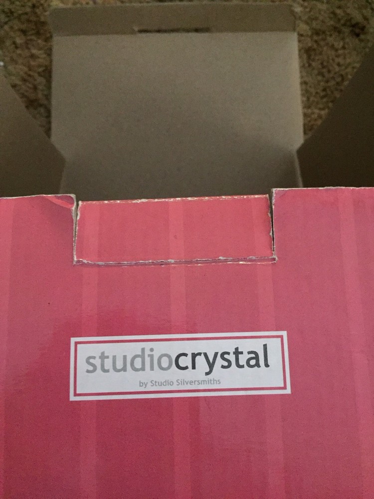 StudioCrystal Cassandra Collection Fine Crystal Footed Dish