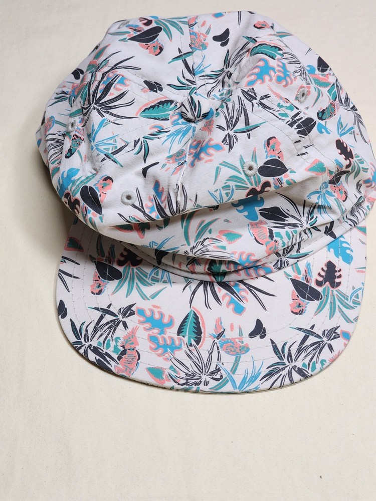 Vans Hat Cap Youth Canvas Adjustable Strapback Multicolor All Over Plants Print