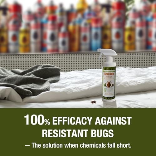 Effective Bed Bug Killer 64 oz - Eco-Friendly, Non-Toxic, Kills Eggs & Mites, La