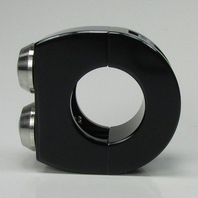 Billet Alum. 2-Button, Black Switch Block for 1" Handlebars Custom Chopper Cafe