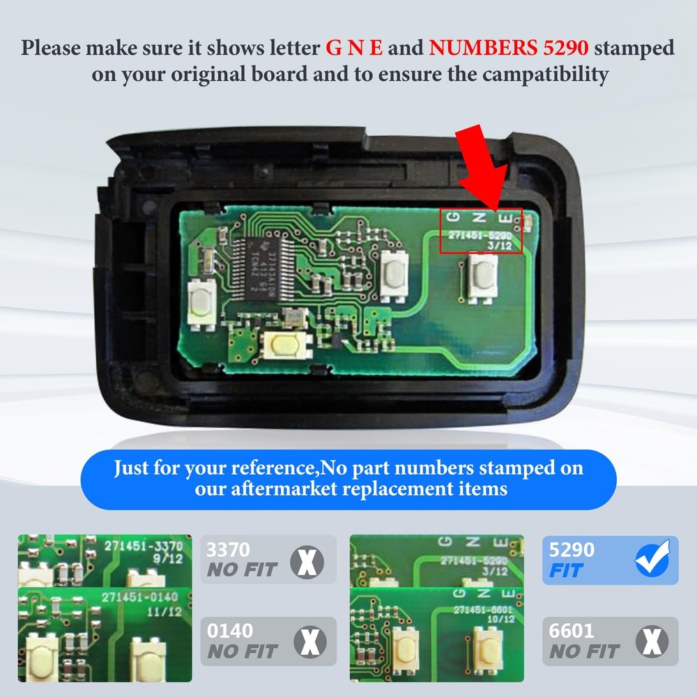 Smart Key Fob Transmitter Keyless Entry Remote Replacement for Lexus RX350/RX...